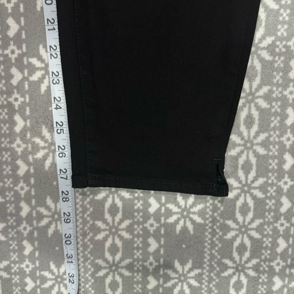 NYDJ Skinny Ankle Pull-on Jeans In Black With Sideseam Slit Size 16W - Picture 11 of 11